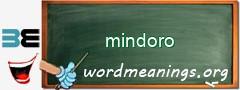 WordMeaning blackboard for mindoro